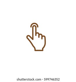 touch icon, vector , illustration, 10EPS