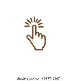 touch icon, vector , illustration, 10EPS