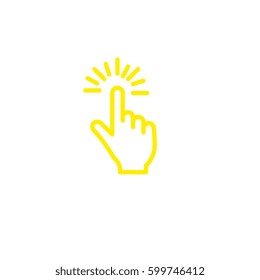 touch icon, vector , illustration, 10EPS