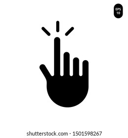 Touch icon vector, illustration logo template in trendy style. Can be used for many purposes