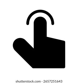 Ilustração de design de símbolo de vetor de ícone de toque