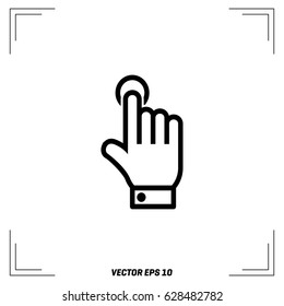 Touch Icon,vector Illustration
