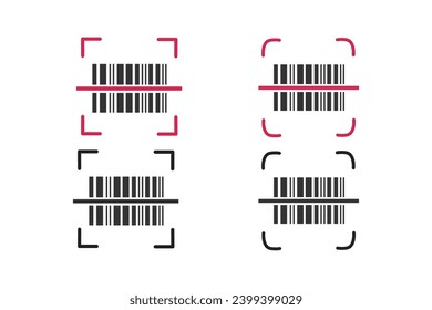 Icono de diseño táctil de la ilustración vectorial del escáner de diseño de iconos.
