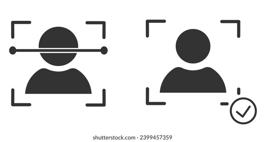  Icono de diseño táctil de la ilustración vectorial del escáner de diseño de iconos.