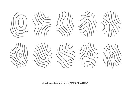 Touch Id Icon And Digital Privacy. Isolated Vector Illustration. Fingerprint Vector Set.