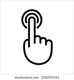 Touch ID icon, Vector high quality fingerprint icon, vector illustration on white background. Security access concept