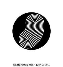 Touch ID icon vector isolated on background. Trendy vector symbol.