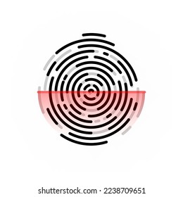 Icono simple de Touch id