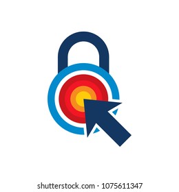 Touch Lock Logo Icon Design
