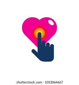 Touch Love Logo Icon Design