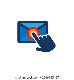 Touch Mail Logo Icon Design