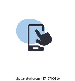 Touch Mobile - Modern Icon (Pictogram)