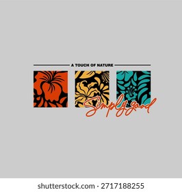 Un toque de una Ilustración vectorial de diseño de Naturaleza
