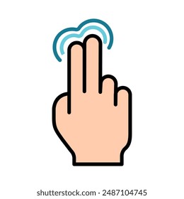 Touch pad icon. Index finger, doubleclick, decrease, increase, turn, rotation, approximation, press, Scrolling, click, arrow, sensor, turn. Zoom in, move, response time, x2