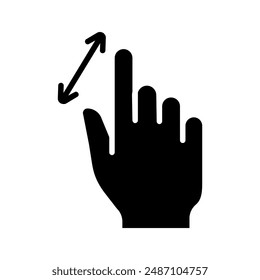Touch pad icon. Index finger, doubleclick, decrease, increase, turn, rotation, approximation, press, Scrolling, click, arrow, sensor, turn. Zoom in, move, response time, x2