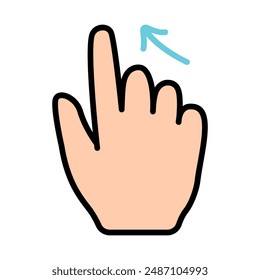 Touchpad-Symbol. Zeigefinger, Doppelklick, Abnehmen, Erhöhen, Drehen, Drehen, Annähern, Drücken, Scrollen, Klicken, Pfeil, Sensor, Drehen. Vergrößern, Verschieben, Reaktionszeit, 2 x