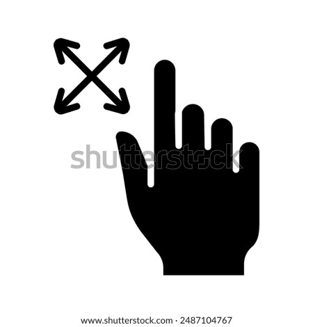 Touch pad icon. Index finger, doubleclick, decrease, increase, turn, rotation, approximation, press, Scrolling, click, arrow, sensor, turn. Zoom in, move, response time, x2