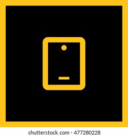 Touch pad isolated minimal single flat linear icon. Gadget line vector icon for websites and applications minimalistic flat design.