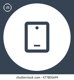 Touch pad isolated minimal single flat linear icon. Gadget line vector icon for websites and applications minimalistic flat design.