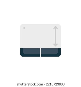 touch pad vector icon. computer component icon flat style. perfect use for logo, presentation, website, and more. simple modern icon design flat style