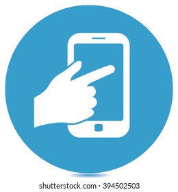 icono del teléfono táctil
