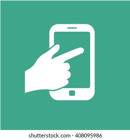 icono del teléfono táctil
