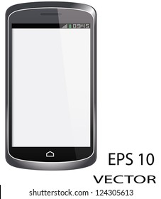 Touch screen cell phone with white screen.