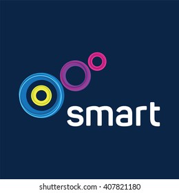 Touch screen finger logo. Smart logo. App logo