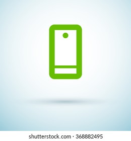 a touch screen gadget smart phone line vector icon for web and app mobile minimalistic flat design