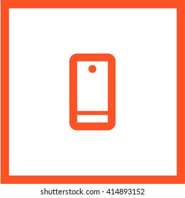 a touch screen gadget smart phone line vector icon for web and app mobile minimalistic flat design