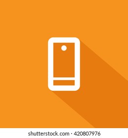 a touch screen gadget smart phone line vector icon for web and app mobile minimalistic flat design