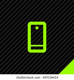 a touch screen gadget smart phone line vector icon for web and app mobile minimalistic flat design