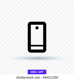 a touch screen gadget smart phone line vector icon for web and app mobile minimalistic flat design