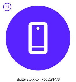 a touch screen gadget smart phone line vector icon for web and app mobile minimalistic flat design