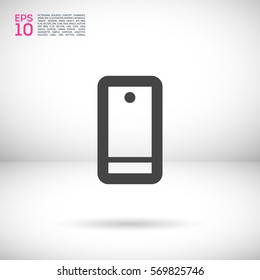 a touch screen gadget smart phone line vector icon for web and app mobile minimalistic flat design