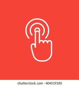 Touch Screen Gesture Line Icon.