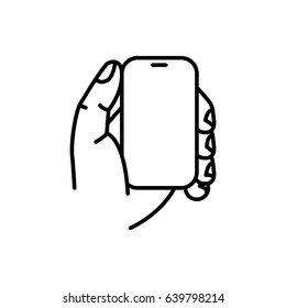Touch screen gesture. Multi touch symbol for web site design and mobile apps. Simple linear vector pictogram on a white background.