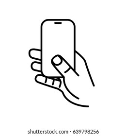 Touch screen gesture. Multi touch symbol for web site design and mobile apps. Simple linear vector pictogram on a white background.