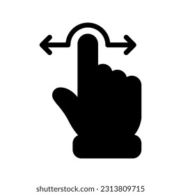 touch screen gestures Icons color editable