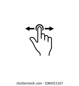 Touch Screen hand gesture pinch icon mobile