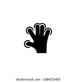 Touch screen hand gesture, pinch icon template