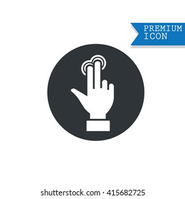 touch screen hand gestures icons