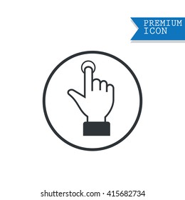 touch screen hand gestures icons