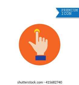 touch screen hand gestures icons