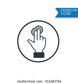 touch screen hand gestures icons