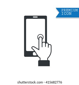 touch screen hand gestures icons