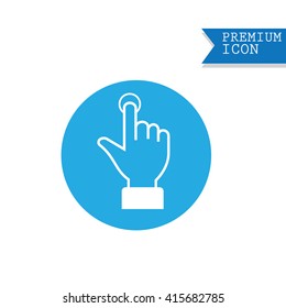touch screen hand gestures icons