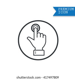 touch screen hand gestures icons