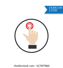 touch screen hand gestures icons