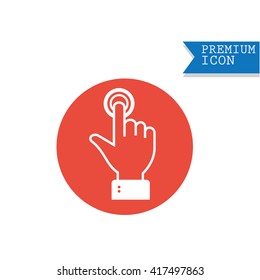 touch screen hand gestures icons